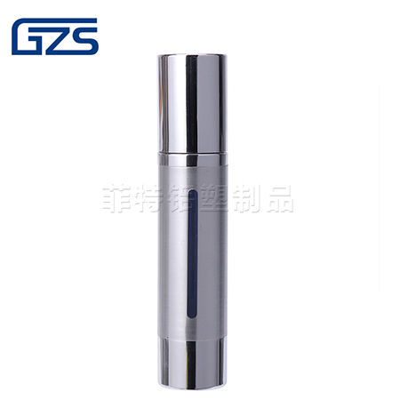 Aluminum Airless Bottle - silver covered with silver